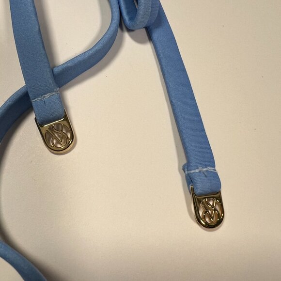 Victoria Secret 36B Bombshell Push Up Bikini Top Add 2 Cups Pastel Blue Ombre - Picture 4 of 10